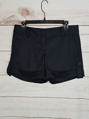 Theory Dark Navy Preppy Cuffed Chino Shorts - Size 8